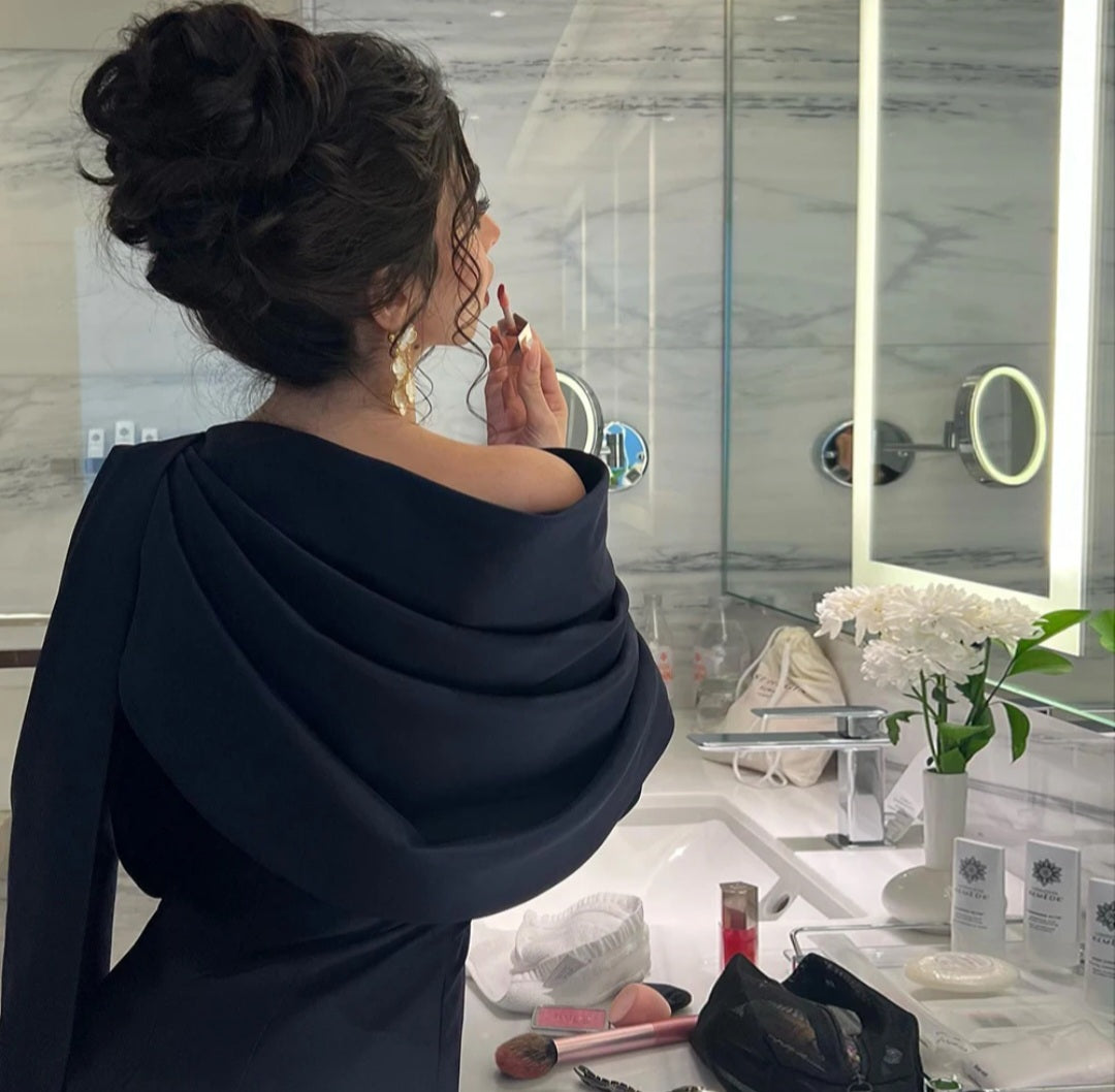 Robe longue rouge élégante