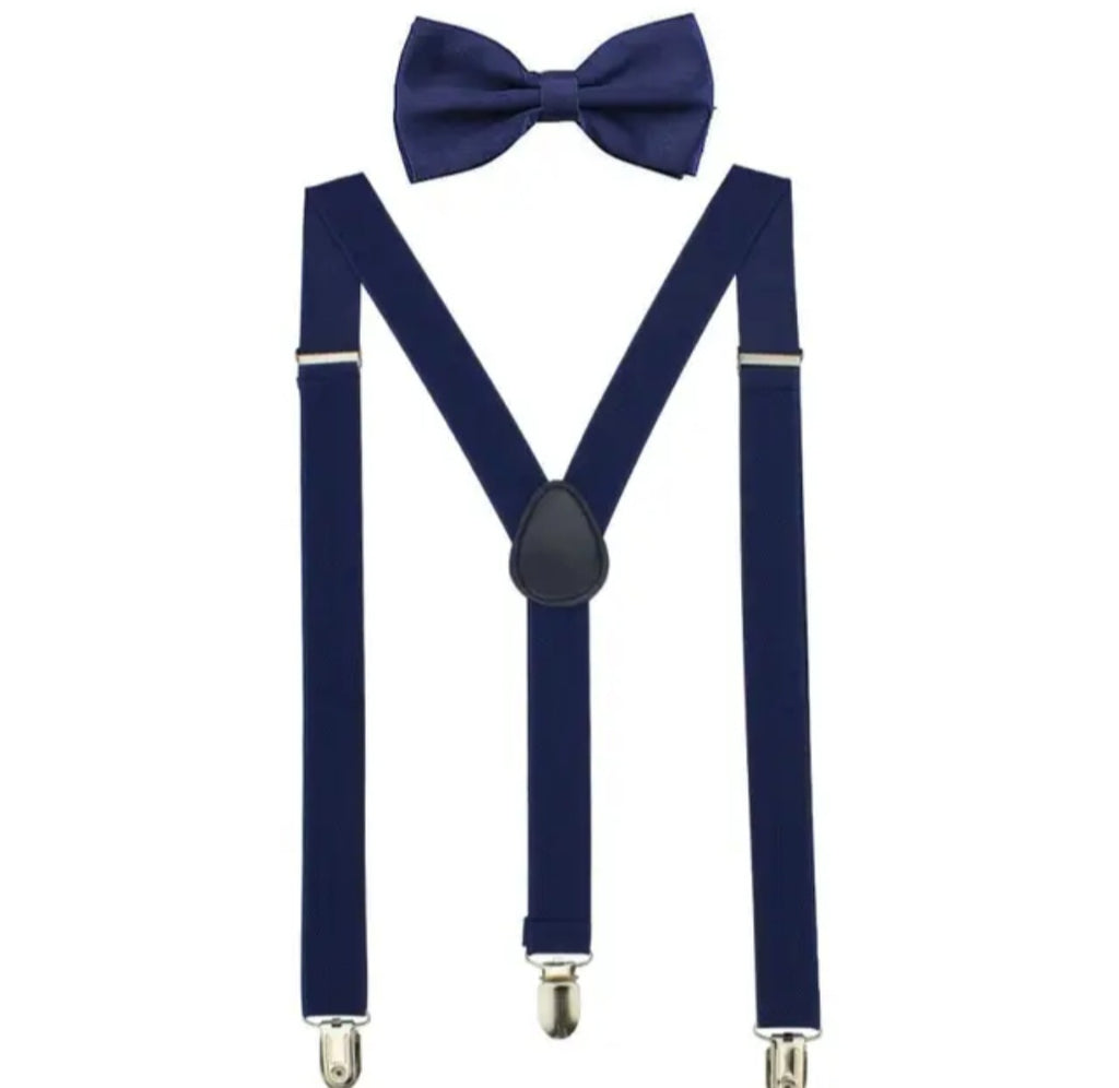 Bretelles et nœud papillon pour femme