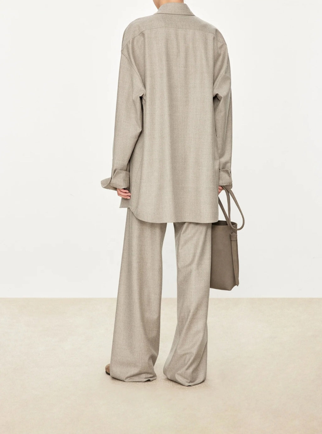 Ensemble Oversize Tailleur Laine – Chemise & Pantalon Chic