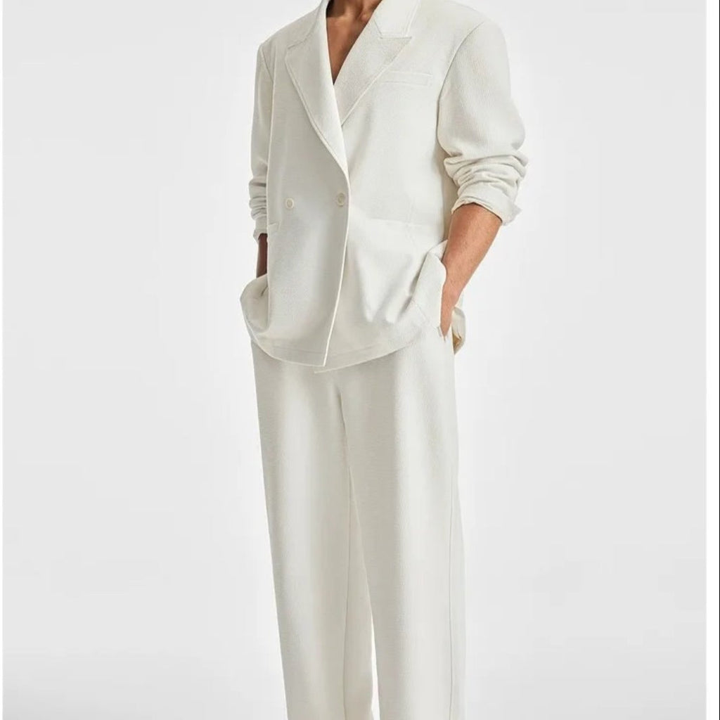 Ensemble Oversize en Coton Noir et blanc