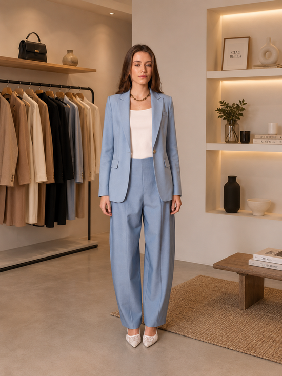 Pantalon taille haute