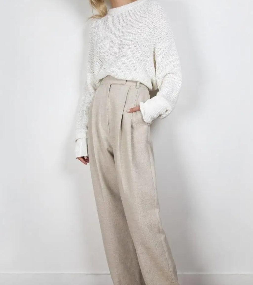 Pantalon femme en lin