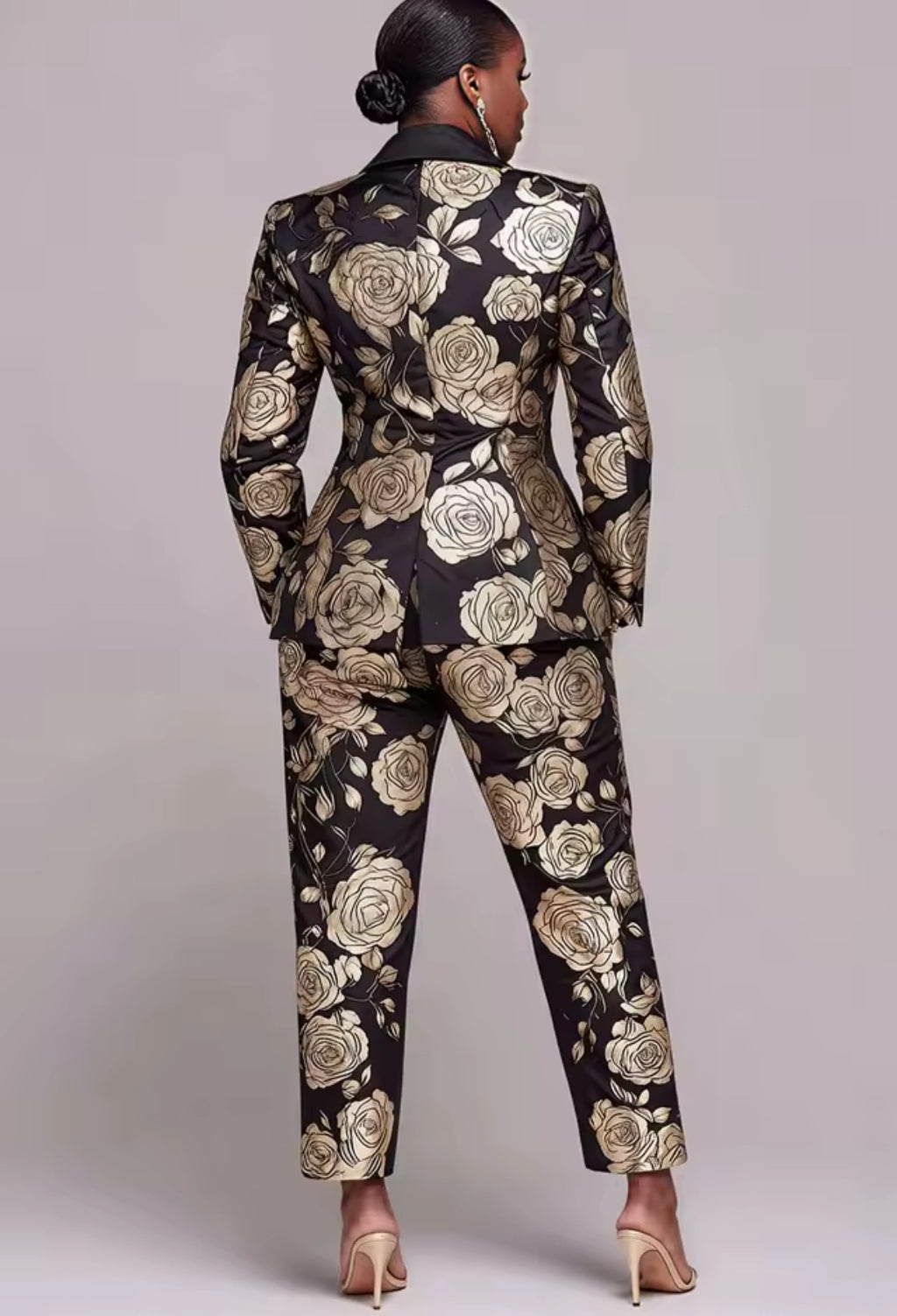 Ensemble costume grande taille avec motifs