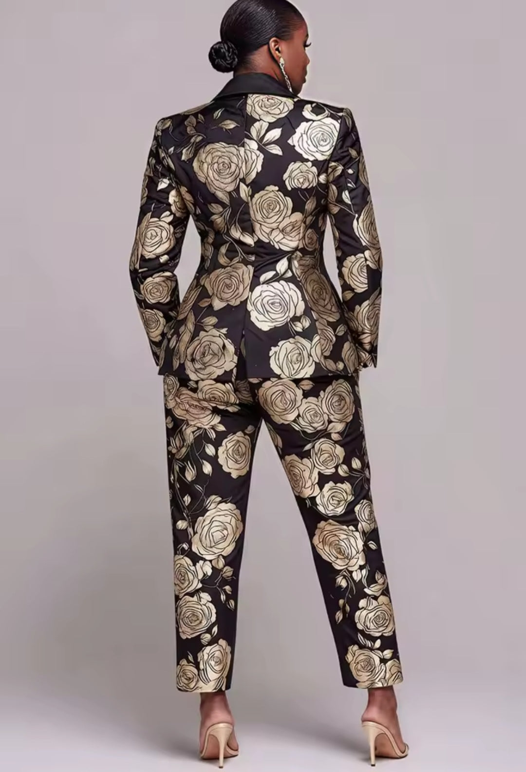 Ensemble costume grande taille avec motifs
