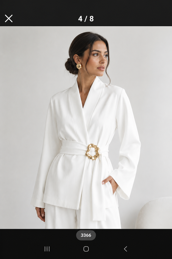 Ensemble Blazer Ceinturé