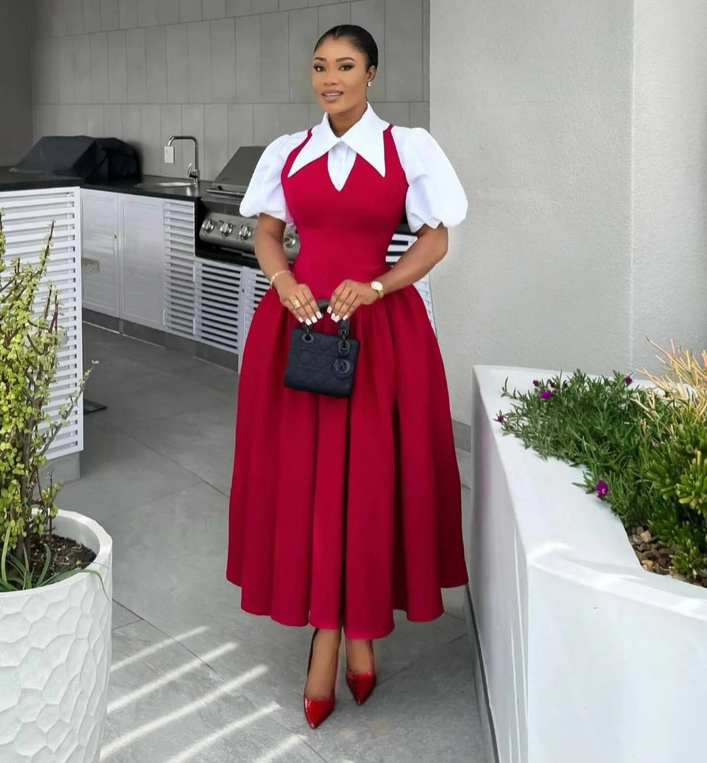 Robe élégante bicolore